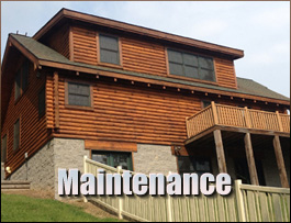  Bonnyman, Kentucky Log Home Maintenance
